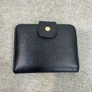 Francois Marot Paris Wallet Black Textured Leather 4.5X3.5 Designer Rare Vintage